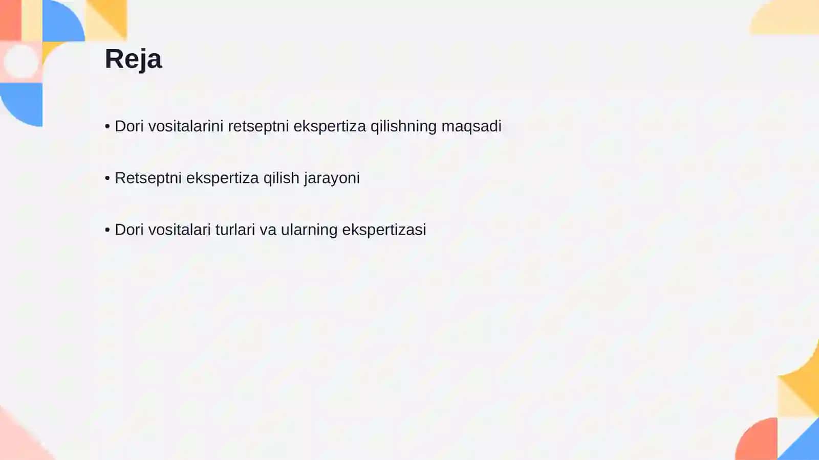 Dori vositalarini retseptni ekspertiza qilish 2