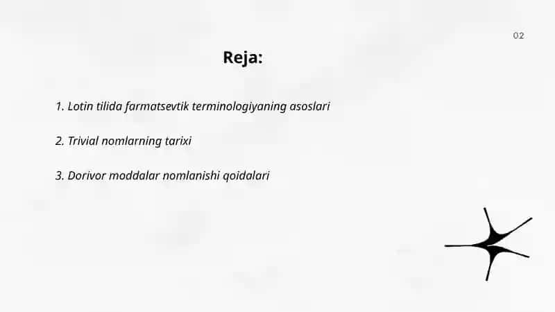 Lotin tilida Farmasevtik terminologiyaga kirish 2