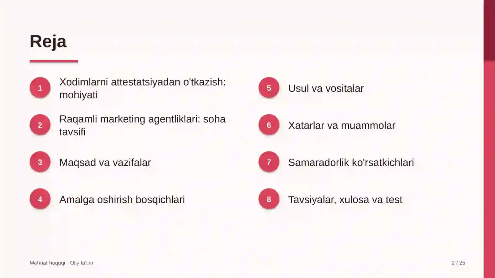 raqamli marketing agentliklarida xodimlarni attestatsiyadan o'tkazish 8992 2