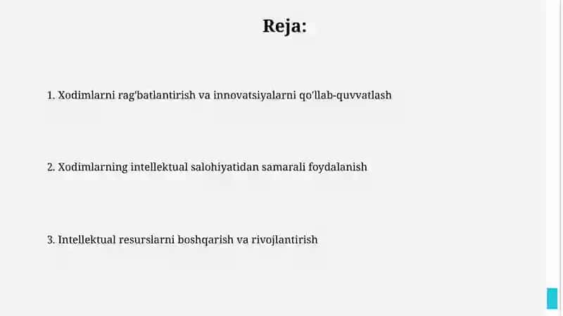 Ish Muhitiga Qulay Sharoit Yaratib Berish 2