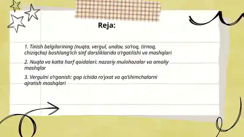 Boshlangʻich sinf darsliklarida tinish belgilari bilan bogʻliq mulohazalar va mashqlar 2
