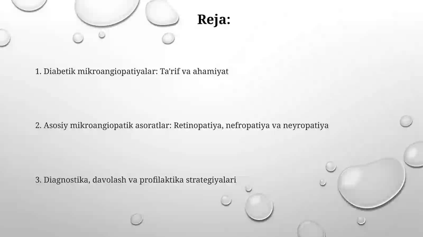 Diabetik mikroangiopatiyalar: Ta'rif va ahamiyat 2