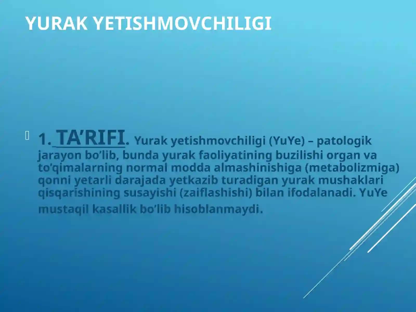YURAKYETISHMOVCHILIGI 2