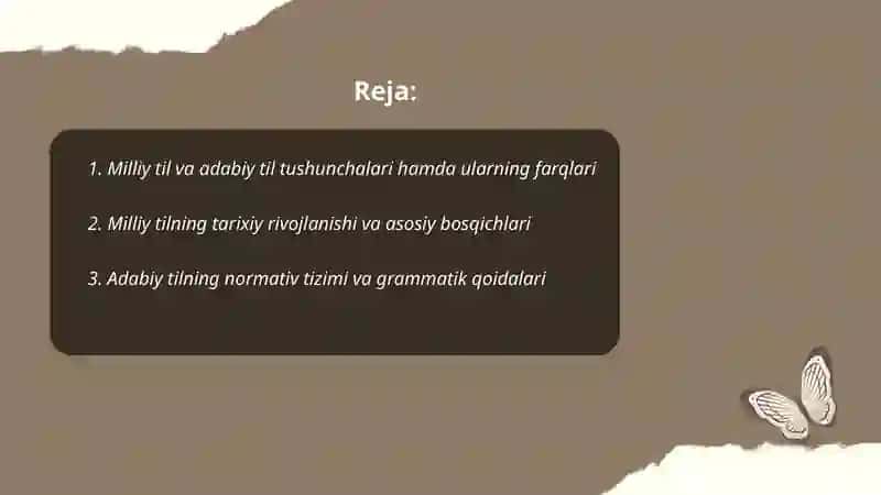 Milliy til va adabiy til 2