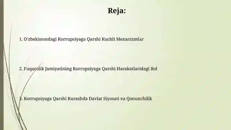 Korrupsiyaga Qarshi Kurash Mekanizmi 2
