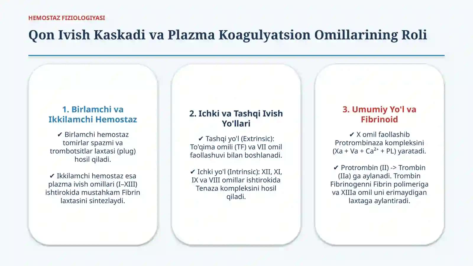Qon ivish omillarining tug‘ma kasalliklari — 15 slayd 2