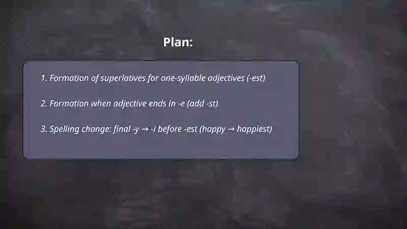 Superlative adjective 2