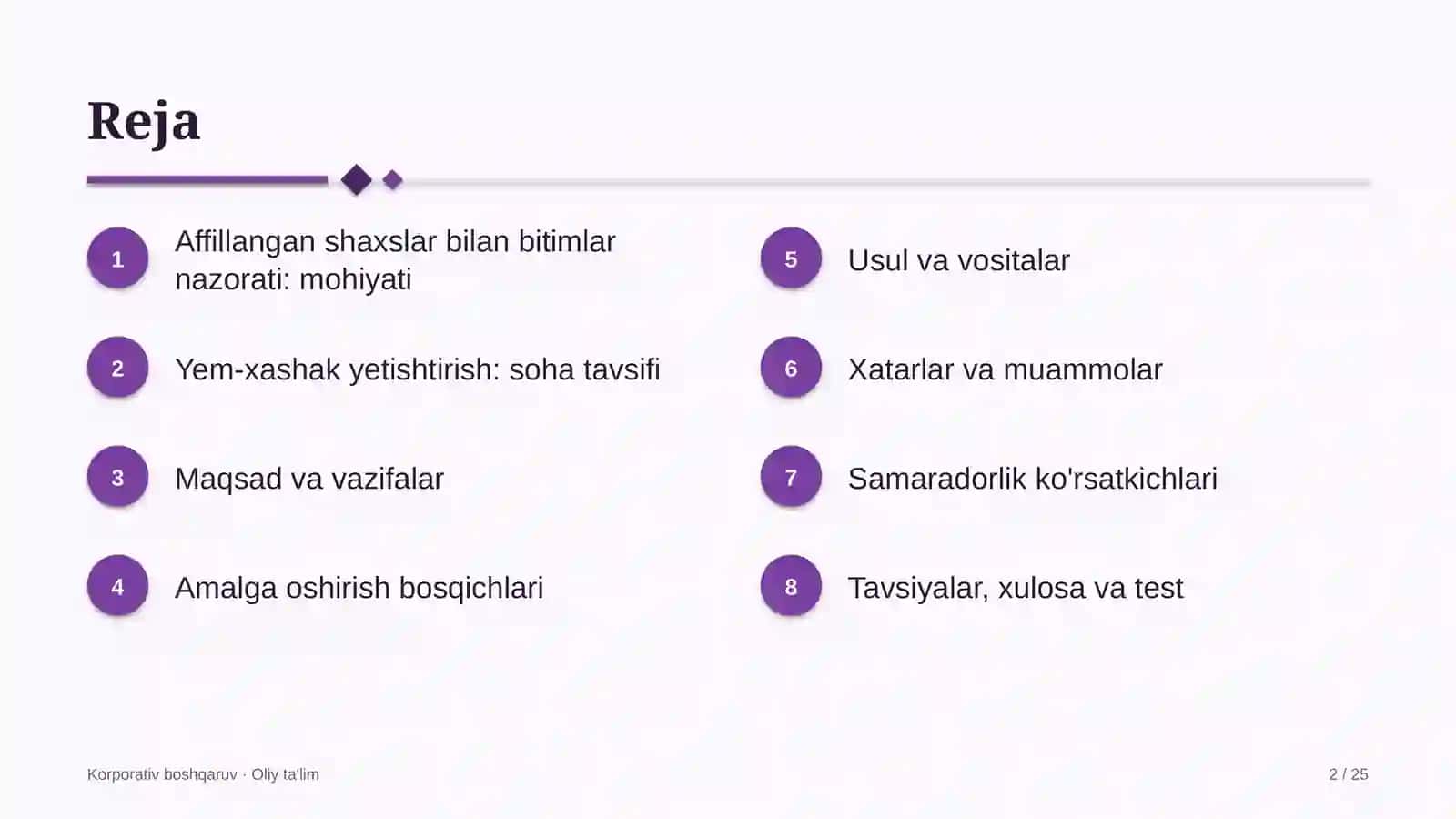 Yem-xashak yetishtirishda affillangan shaxslar bilan bitimlarni nazorat qilish 2