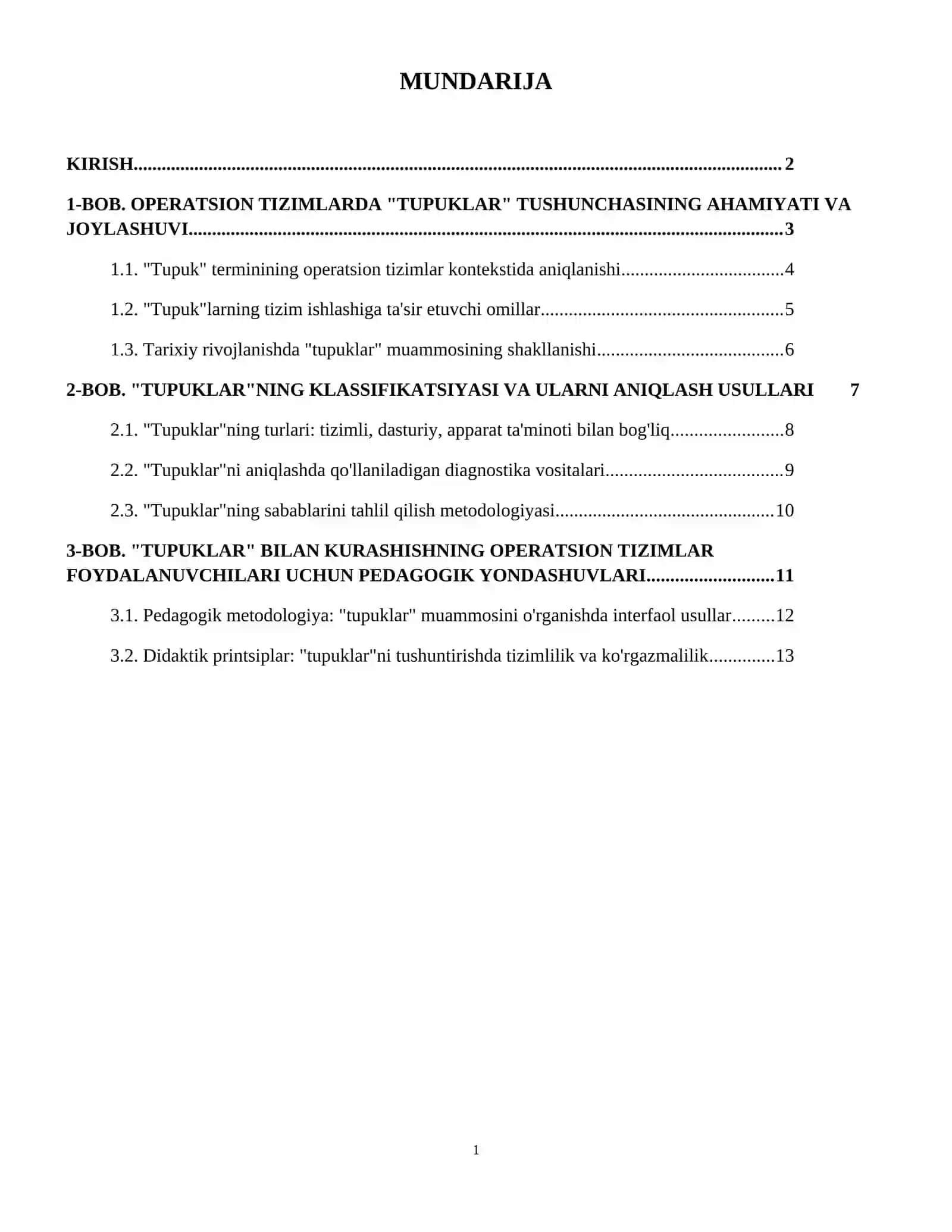 "Tupiklar" muammosi va ular bilan kurashish usullari 2