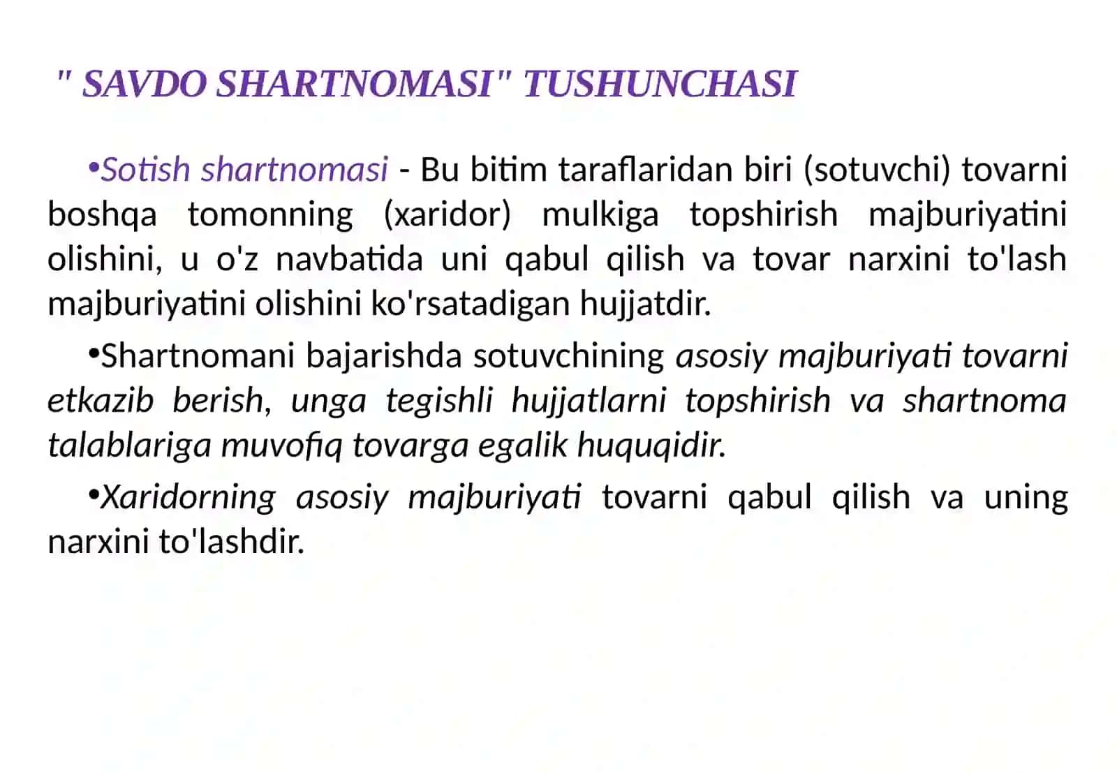 Taminotchilar bilan shartnoma asosida hamkorlik qilish 2