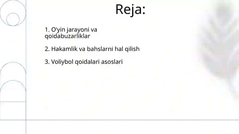 Voleybol o'yin qoidalarini o'rgatish 2
