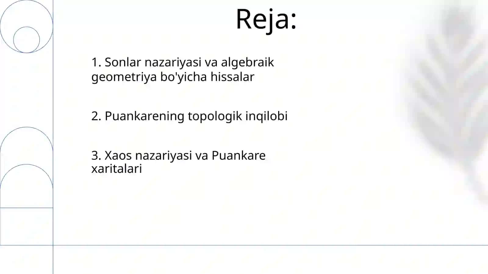 Buyuk olimlar tadqiqotlarida matematika:Anri Paunkari 2