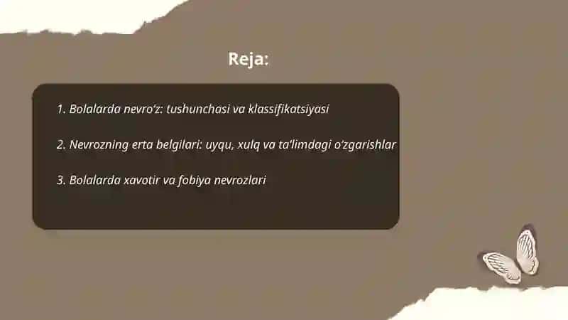 Bolalarda nevroʻz kasalliklari va ularni oldini olish 2