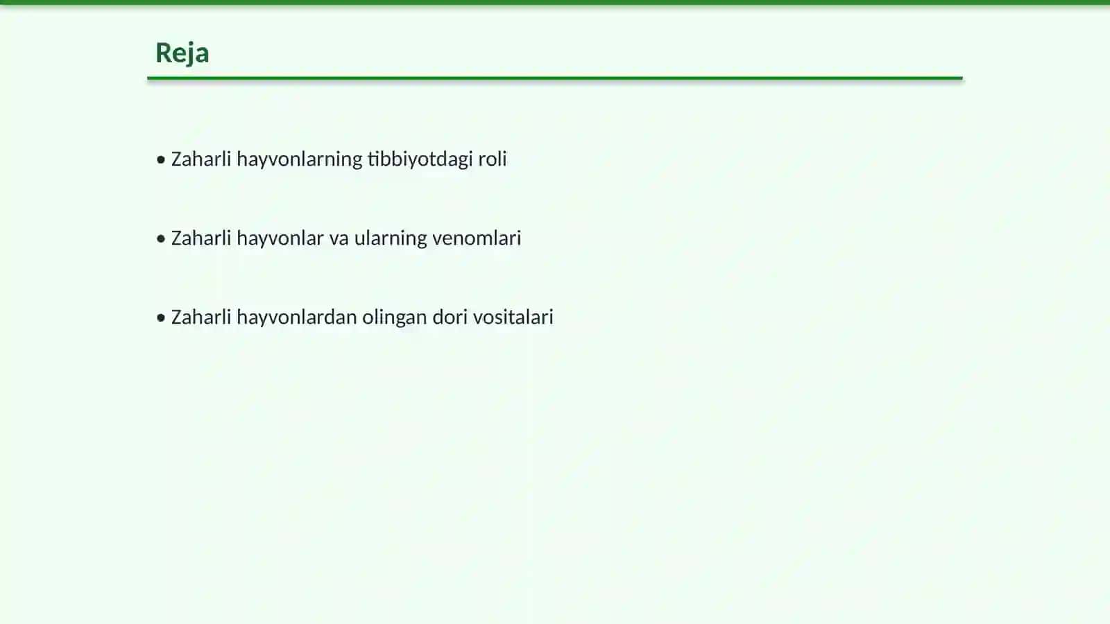 Zaharli hayvonlarning Tibbiyotdagi Roli 2