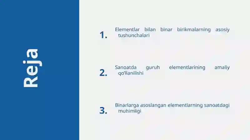 Guruh elementlaring binar birikmalar va sanoatdagi ahamiyati 2