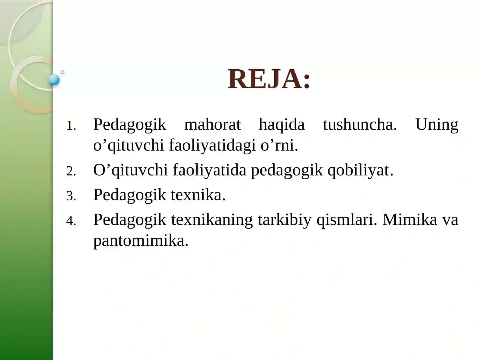Tarbiyaviy ishlar ni amal ga oshirishda pedagogik mahoratning o’rni 2