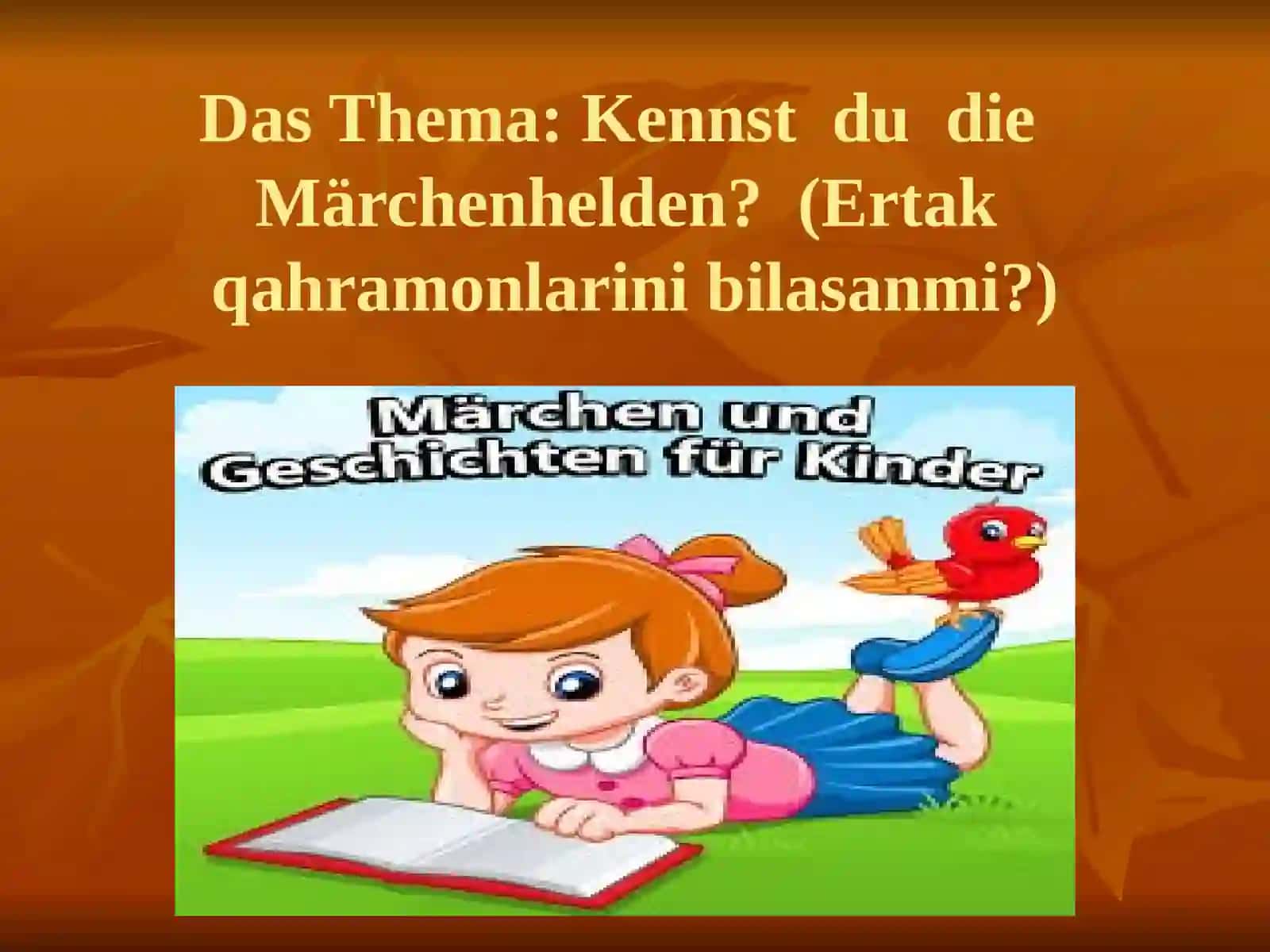 Die Unterrichtsskizze für die 1. Klassen 2
