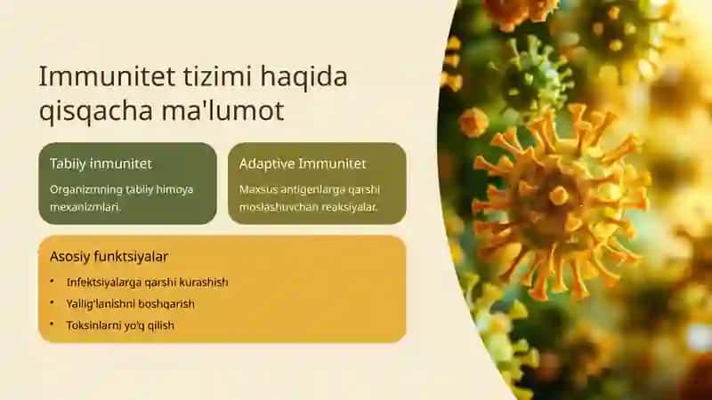 Immunitet tizimiga ta'sir ko'rsatuvchi dori vositalari 2