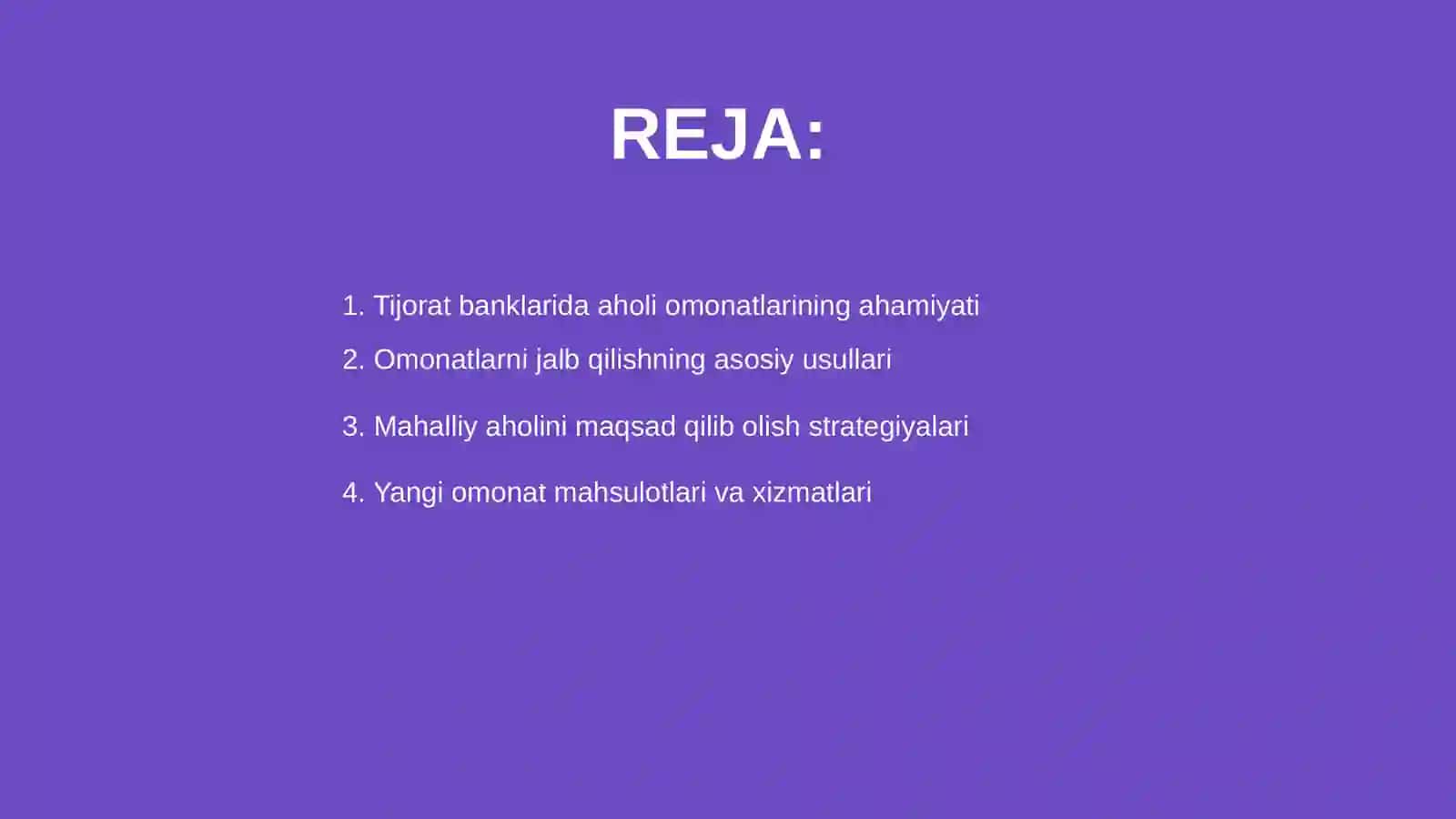 Tijorat banklarida aholi omonatlarini jalb etish 2