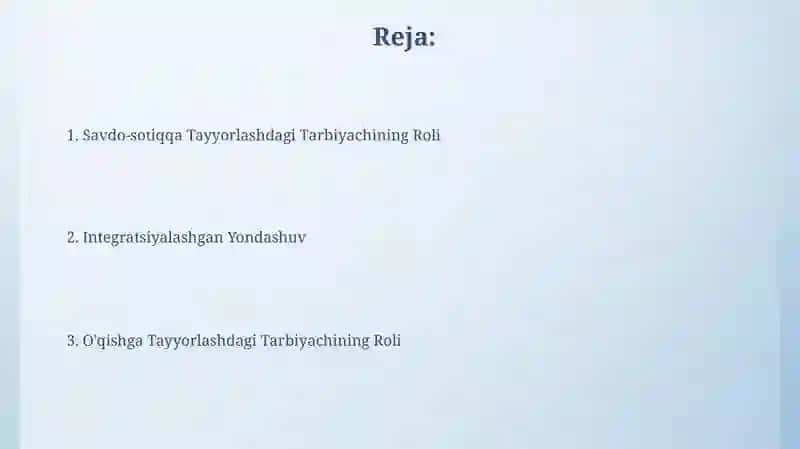 Savdo-sotiqqa Tayyorlashdagi Tarbiyachining Roli 2