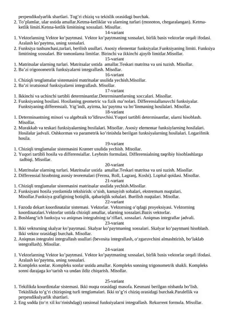 Funksiyalar 2