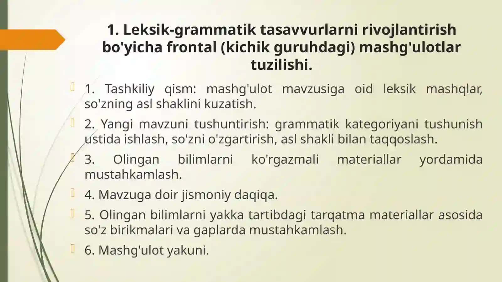 Logopediya va nutq ko'nikmalarini rivojlantirish 2