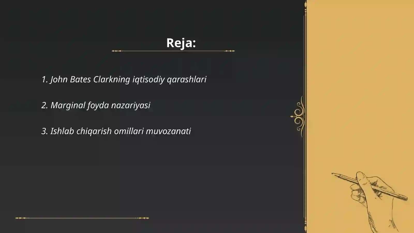 John Bates Clarkning iqtisodiy taʼlimoti 2