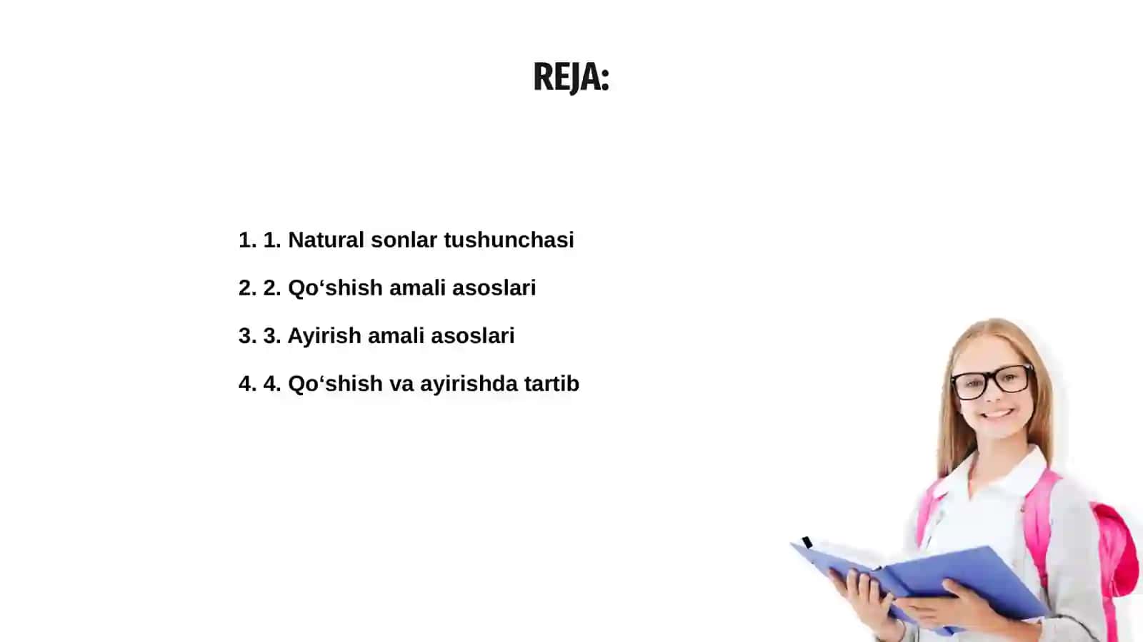 Natural sonlarni qo‘shish va ayirish 2