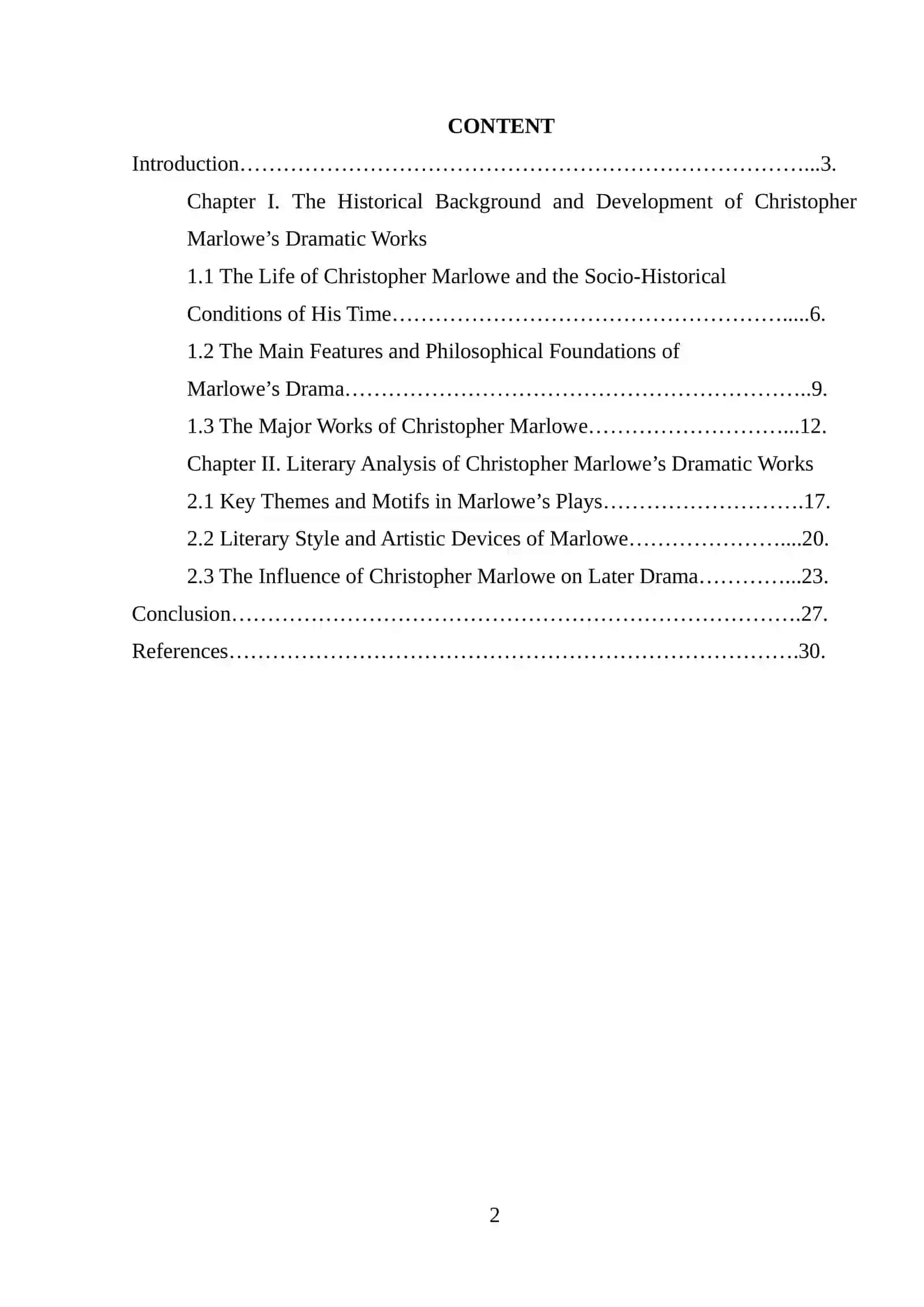 Christopher Marlowe’s Dramatic Works 2
