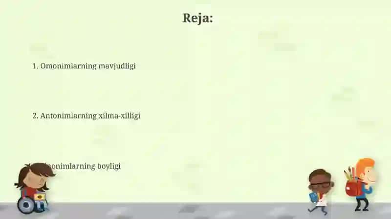 Omonimlarning mavjudligi, Antonimlarning xilma-xilligi, Sinonimlarning boyligi 2