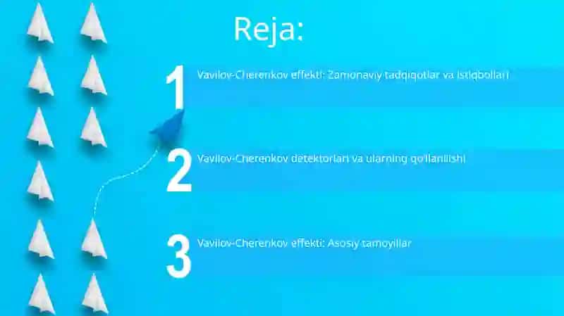 Vavilov-Cherenkov effekti: Zamonaviy tadqiqotlar va istiqbollari 2