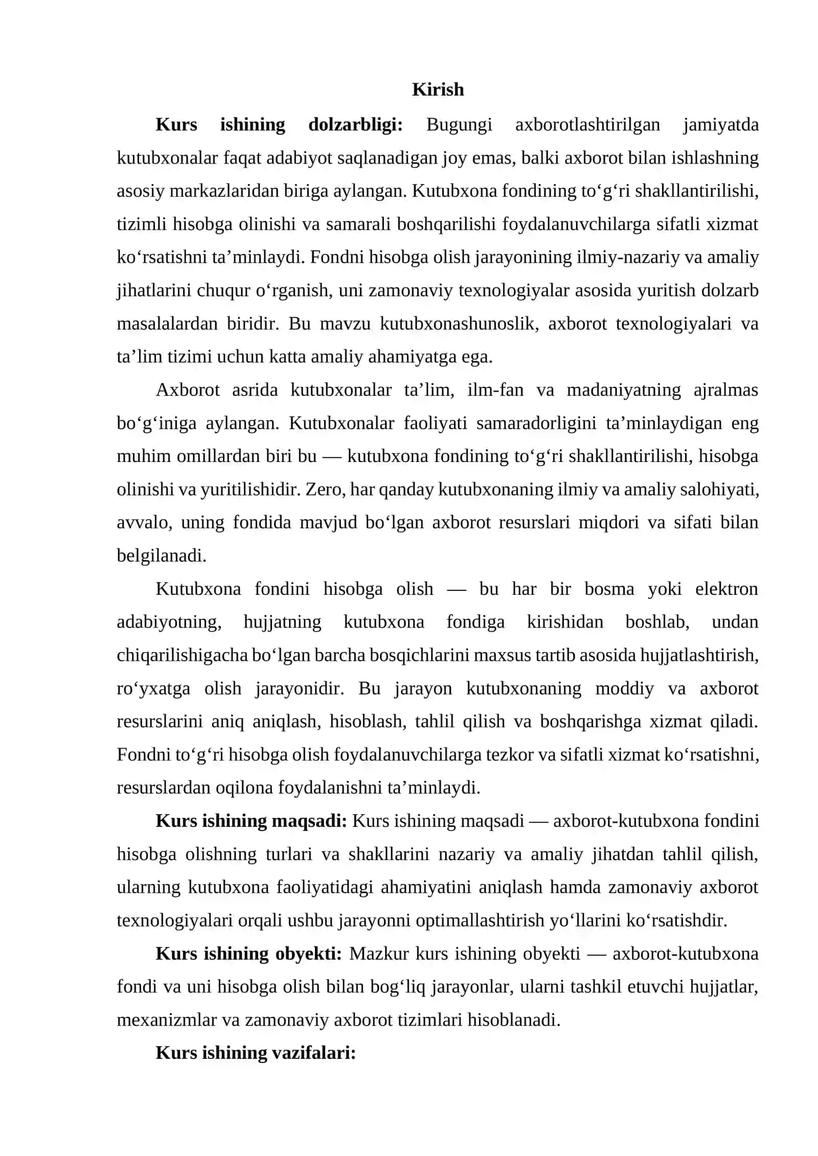 AXBOROT KUTUBXONA FONDINI HISOBGA OLISHNING TURLARI VA SHAKLLARI 2