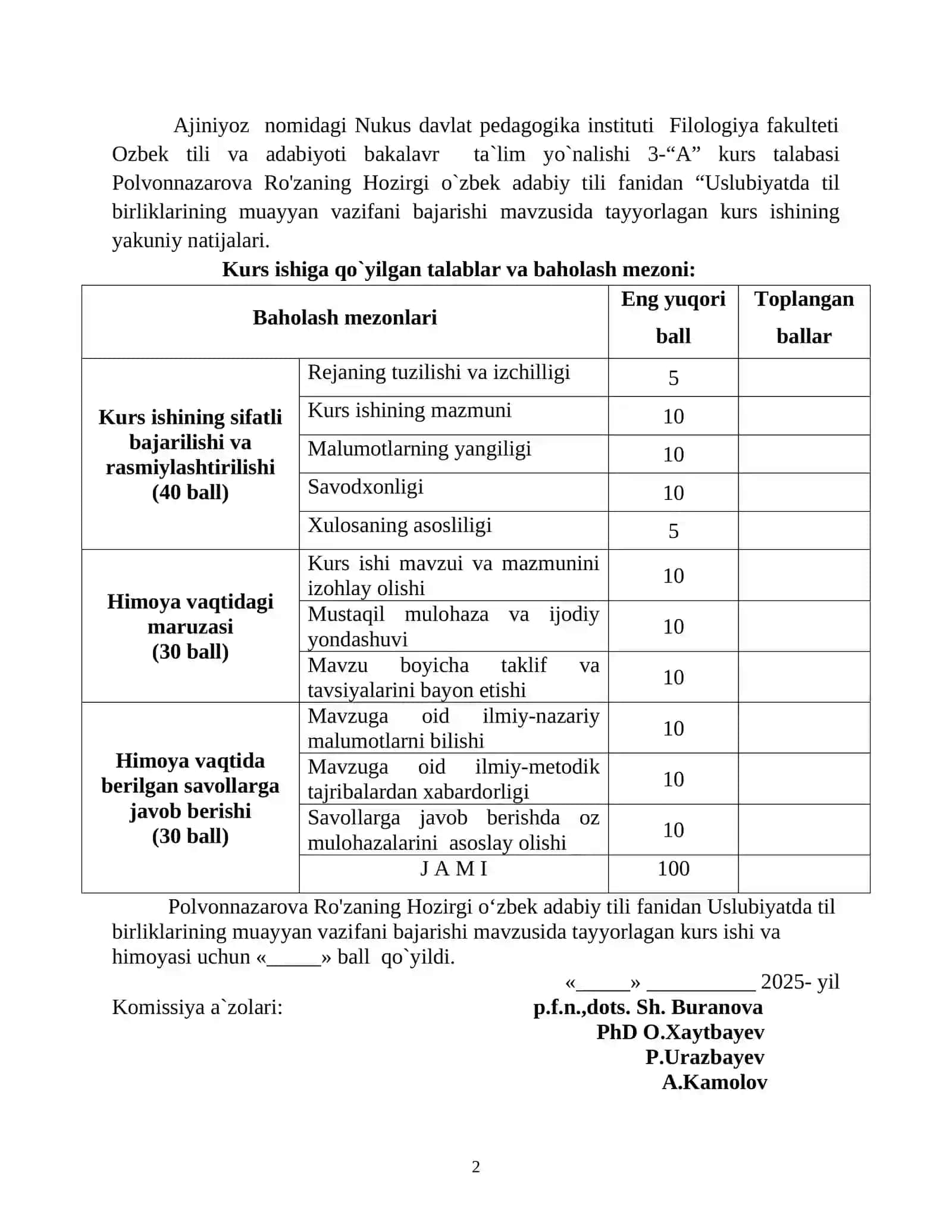 KURS ISH 2