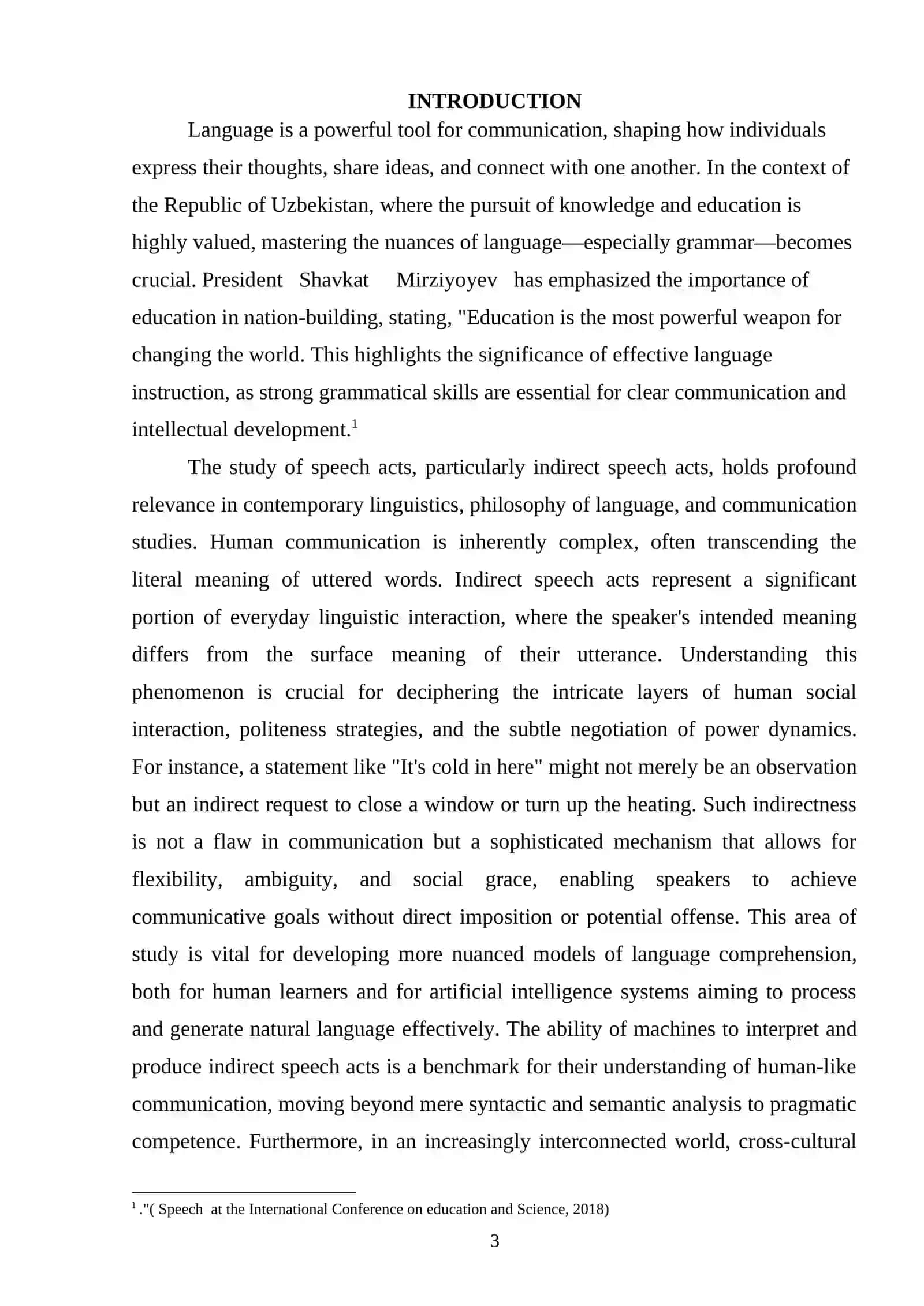 Classification of speech acts. Indirect speech acts 2