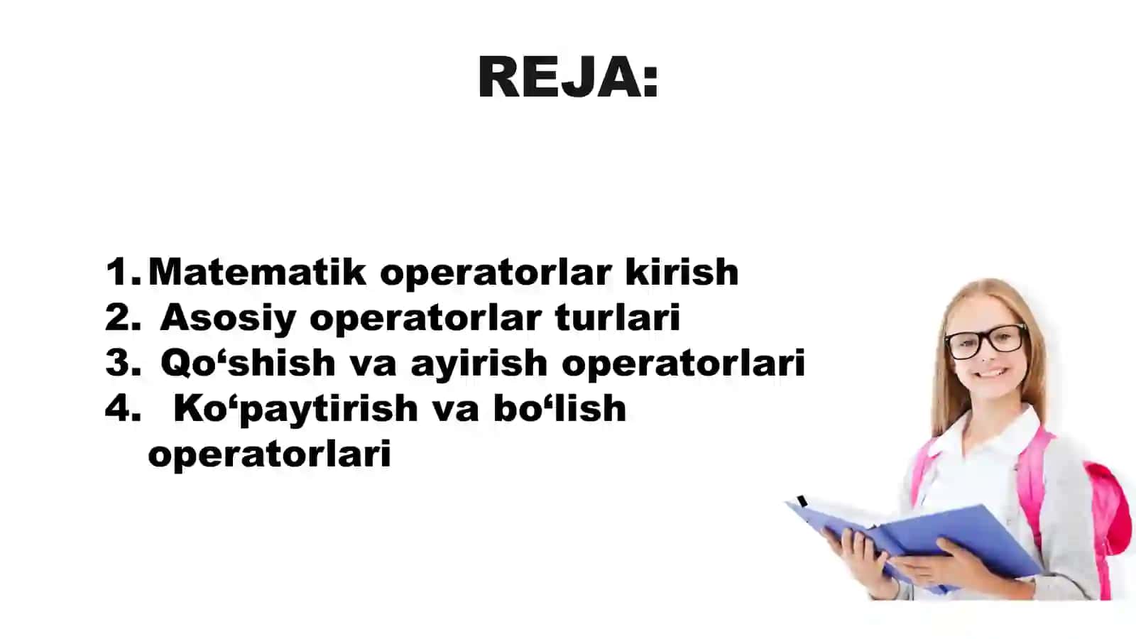 Matematik operatorlar.Operatorlar prioriteti 2
