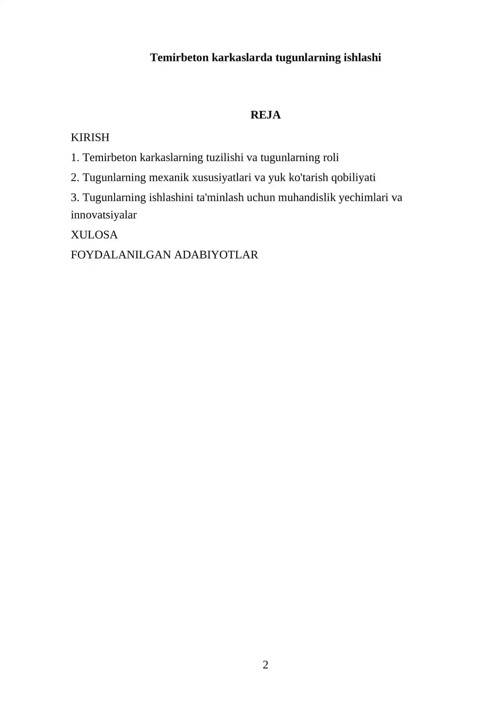 Temirbeton karkaslarda tugunlarning ishlashi 2