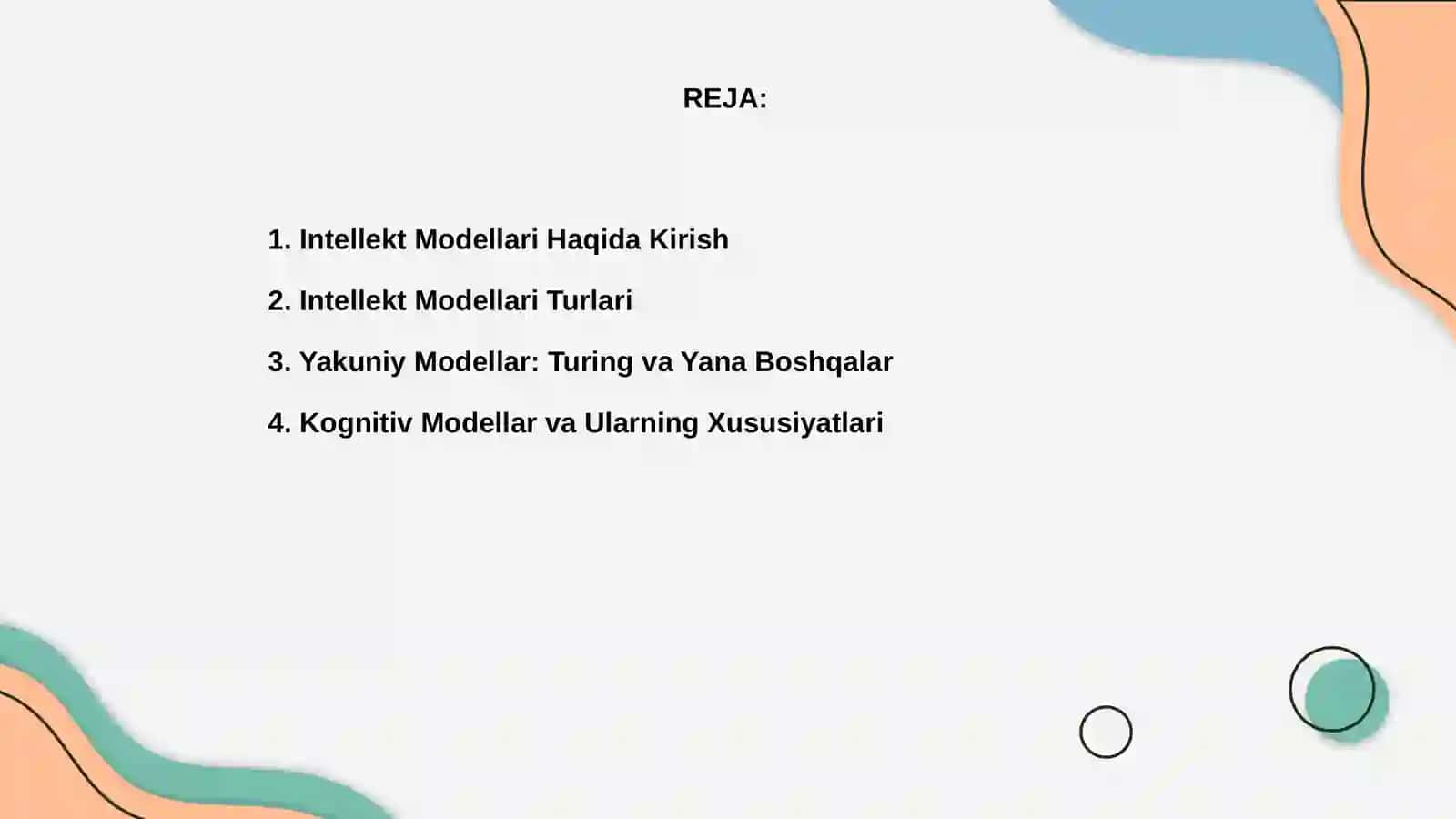 Intellekt modellari va intellekt test turlari 2