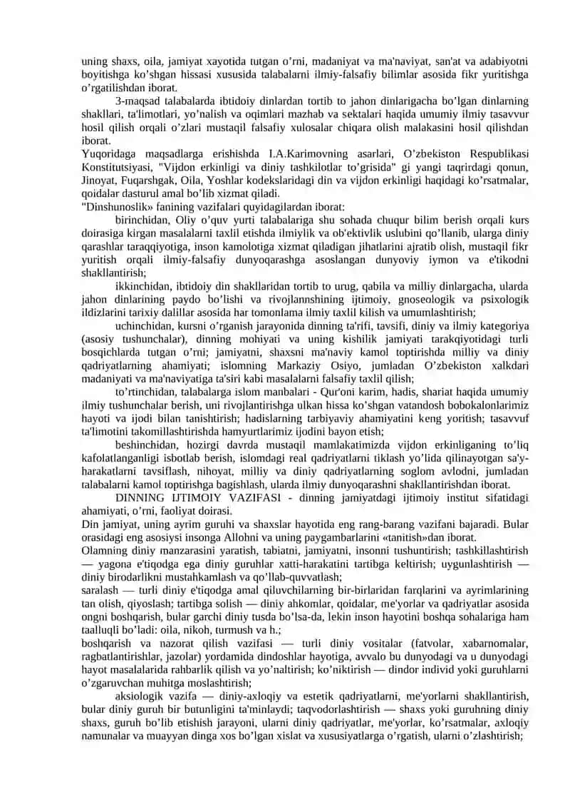 Dinshunoslik 2