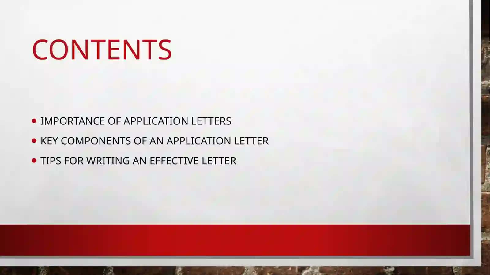 Application letter 2