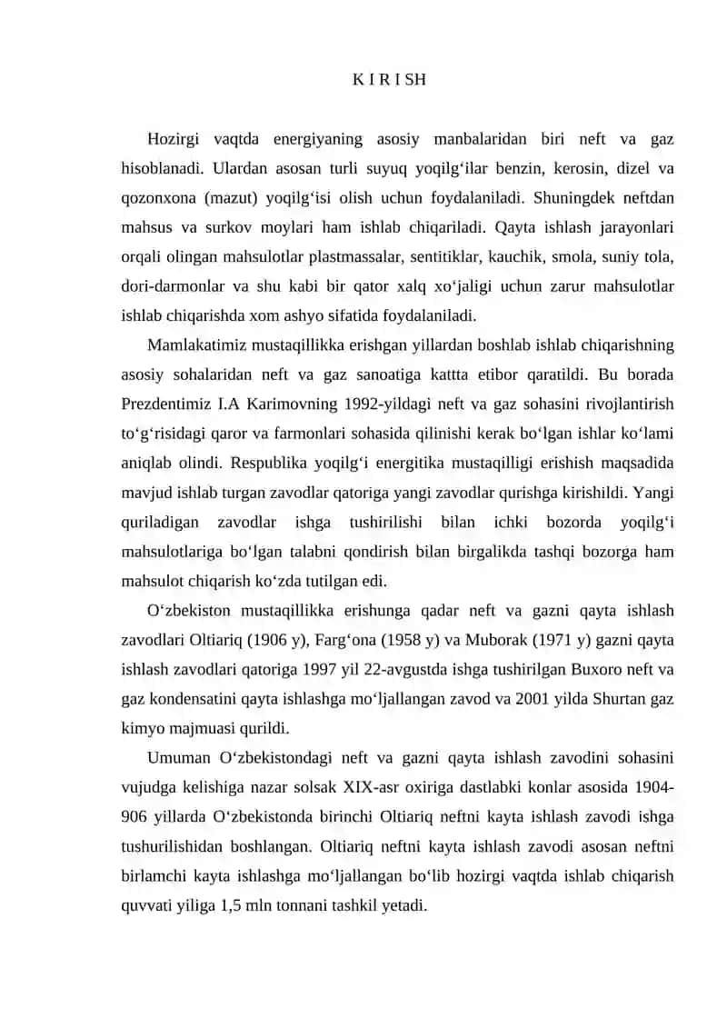 Etilen sexini suvni tozalash  bo‘limini avtomatlashtirish 2