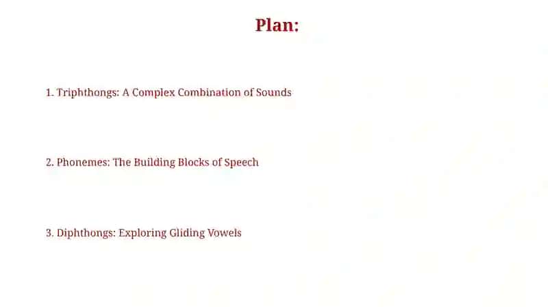 Phoneme, Diphthong, Triphthong 2