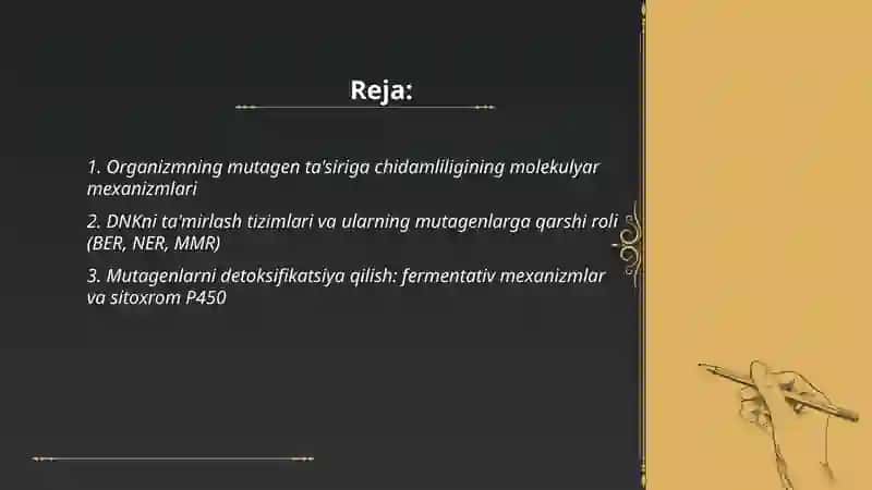 Organizmning mutagen ta'siriga chidamliligi. Tomas Morganning xromosoma nazariyasi. Jins genetikasi. 2