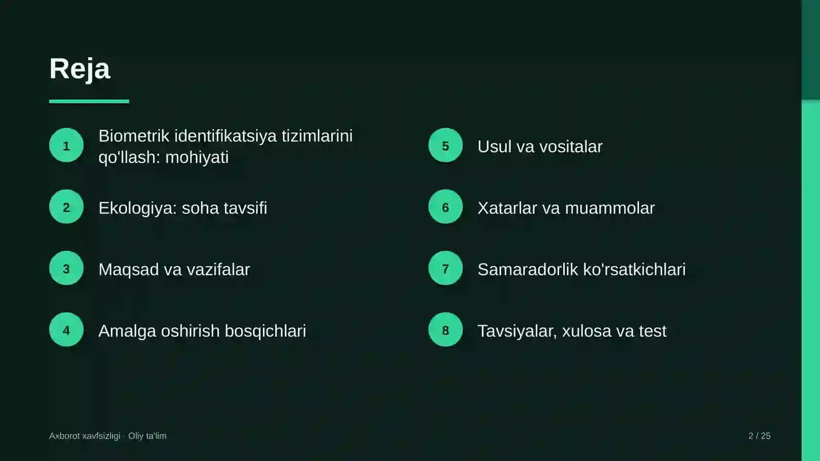 Ekologiya sohasida biometrik identifikatsiya tizimlarini qo'llash 2
