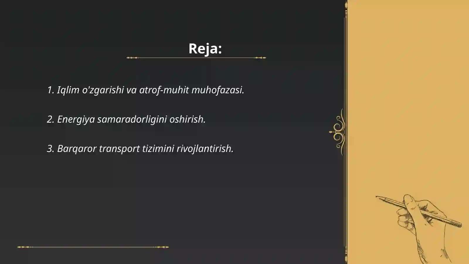 Tashqi ta’sirlarni yumshatish bõyicha davlat siyosati 2