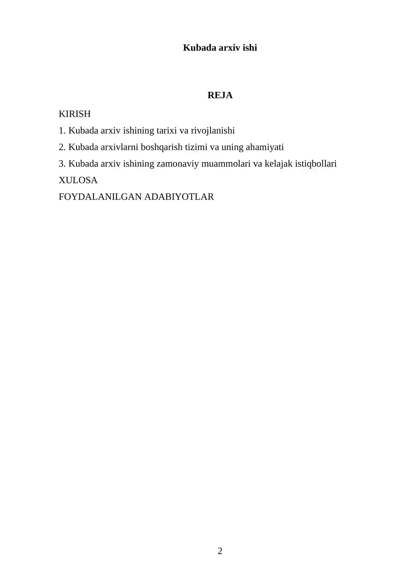 Kubada arxiv ishi REFERATI 2