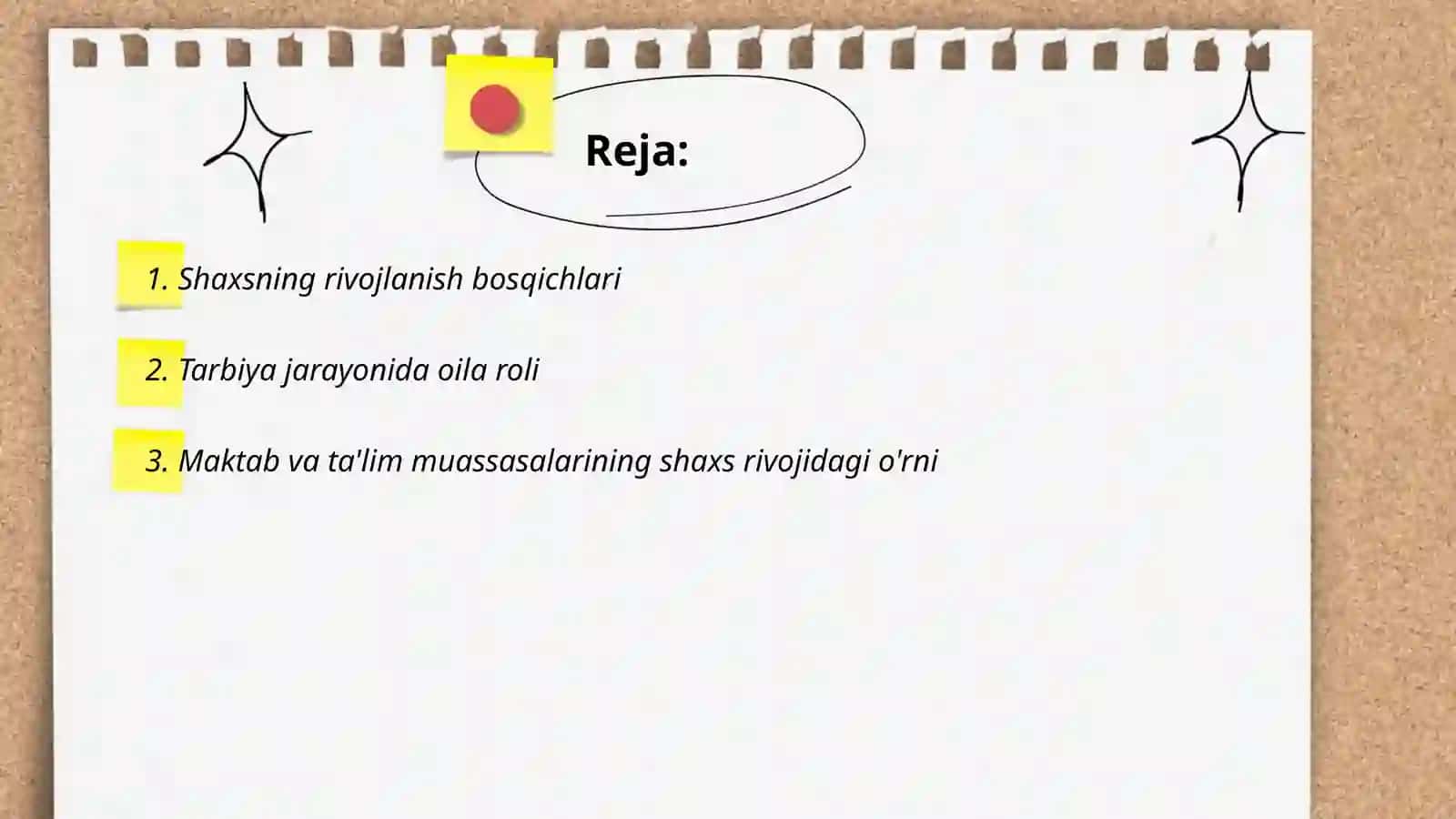 Shaxsning rivojlanishini, tarbiyasi va ijtimoiylashuvi yaxlit pedagogik jarayon 2