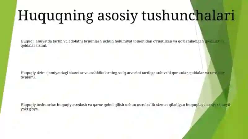 Huquq Sohasi Va Huquq Instituti Tushinchalari 2