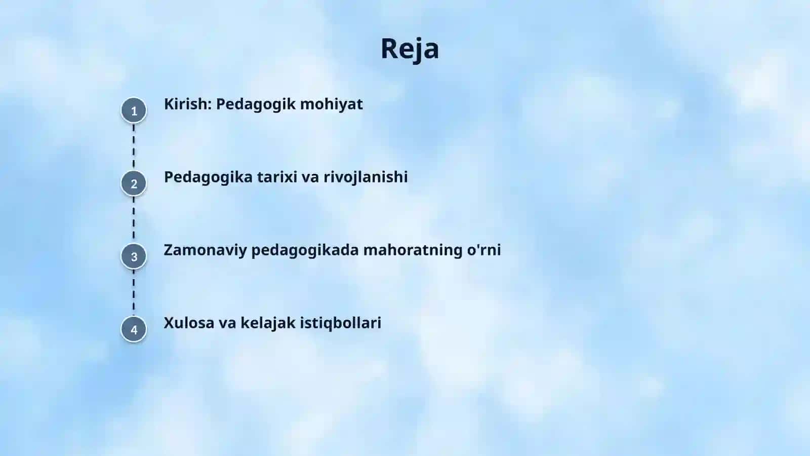 Pedagogik mahorat faniga kirish 2