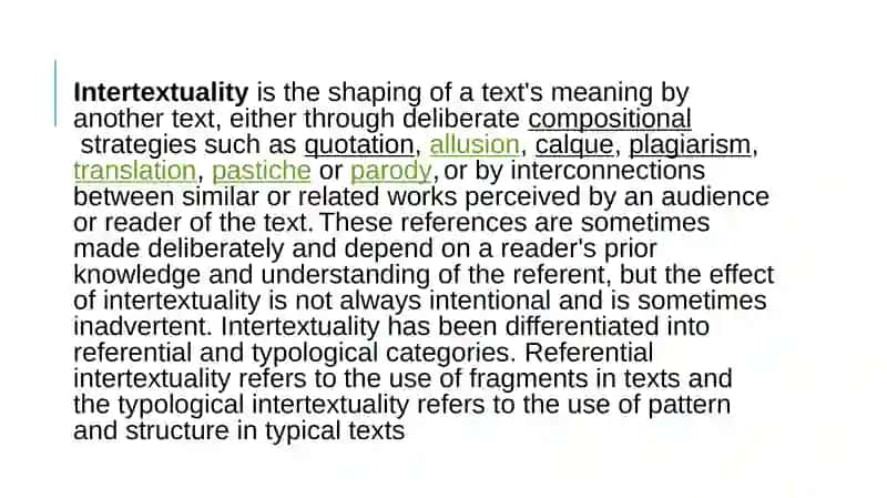 Intertextuality 2