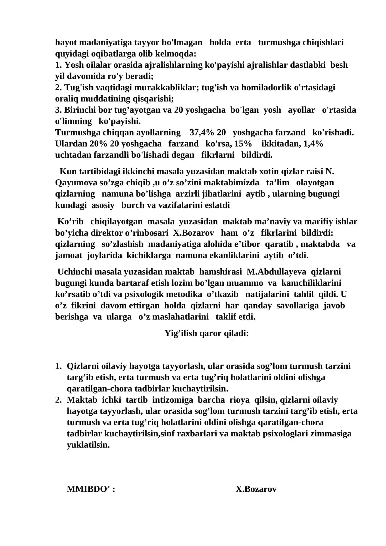 Qizlarni oilaviy hayotga tayyorlash 2